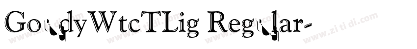 GoudyWtcTLig Regular字体转换